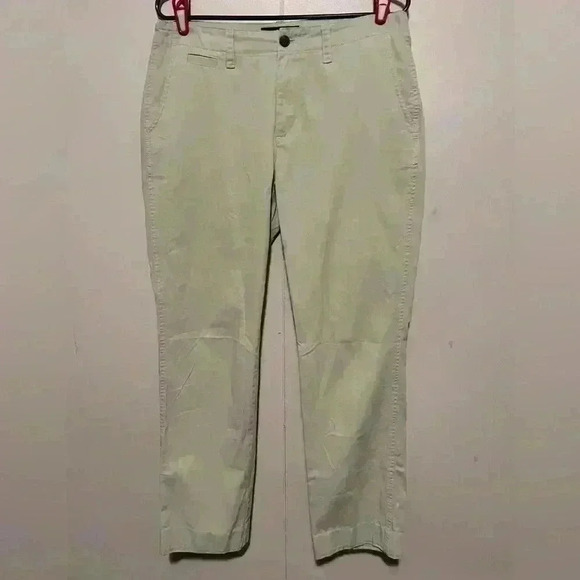 Lauren Ralph Lauren, Lauren Jean Co. Women's sz 8 Green Tag Tan Trousers - Picture 1 of 5